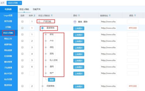 思途cms自定义导航的作用与设置方法 思途旅游cms